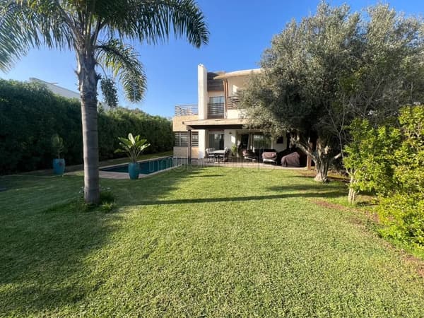 Full south-facing villa overlooking golf course at Ville Verte Bouskoura