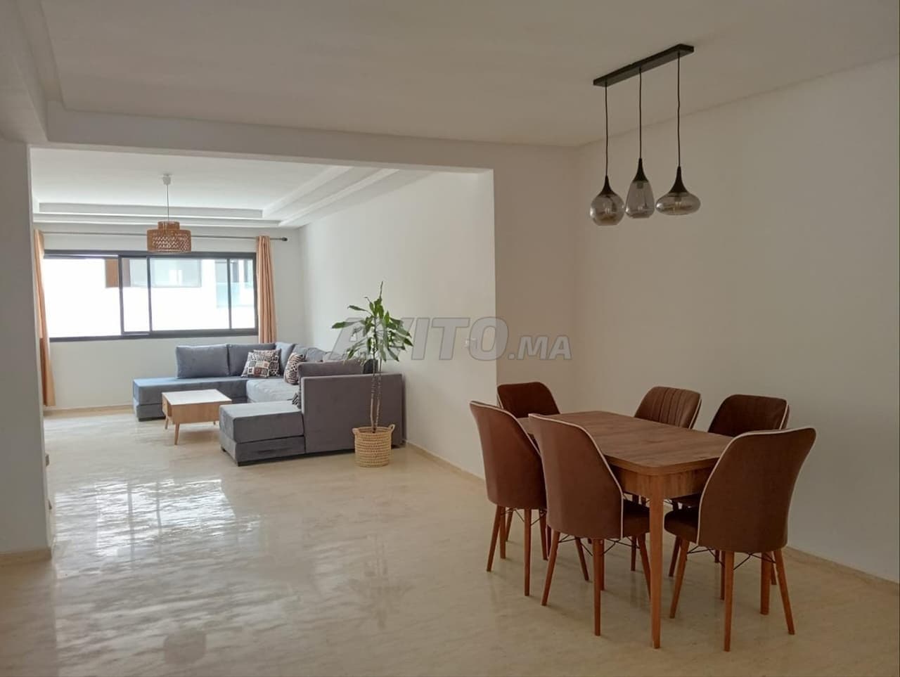 Appartement neuf meublé à louer à Harhoura val d'or