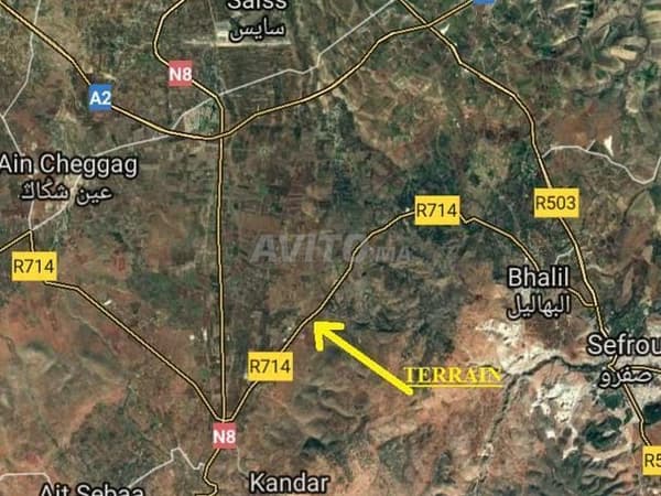 Terrain 4.62 Ha à Sidi Khyar Fès