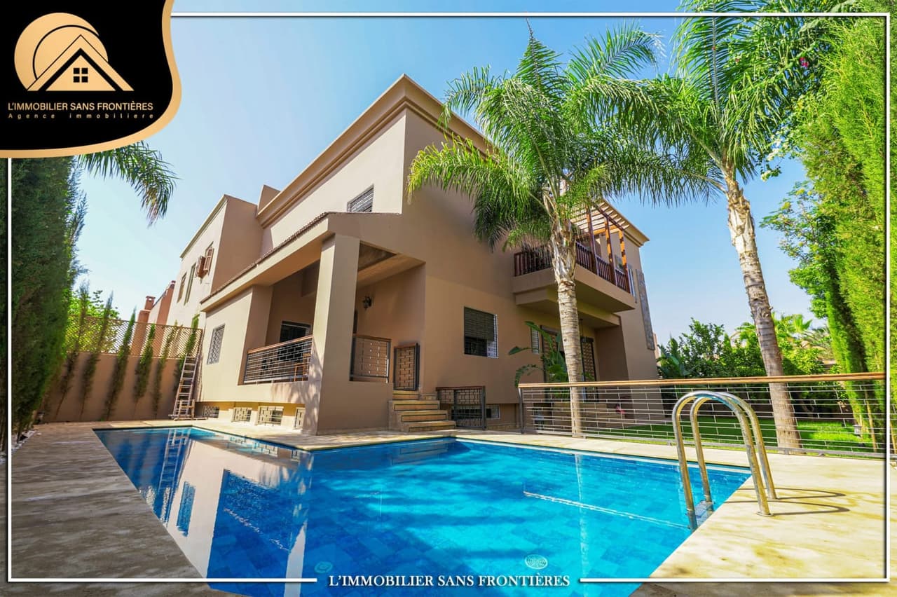 Villa vide à Targa, piscine privée + jardin privé, Marrakech : à vendre