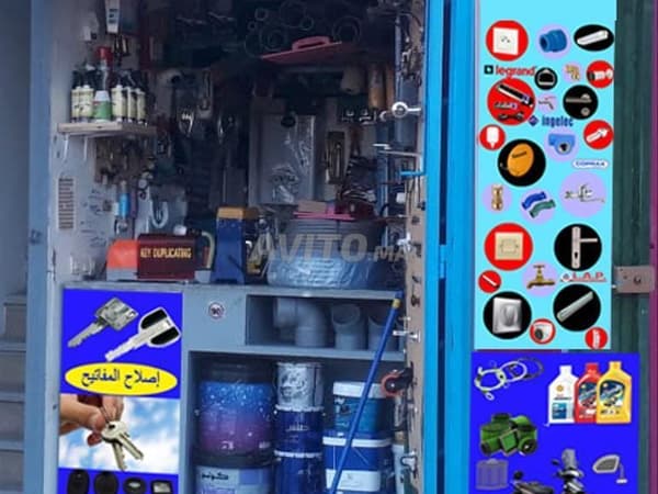 محل مجهز للكراء في موقع جيد