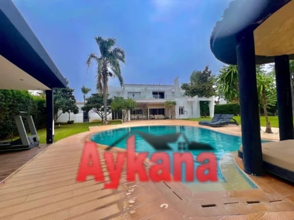 Furnished Villa for Rent in Rabat Souissi Orangeraie