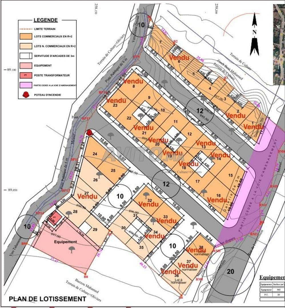 Land Plot 80 m² - R 2 residential and commercial