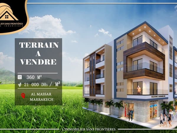 Terrain à vendre – R3 – Hay Almassar, Marrakech