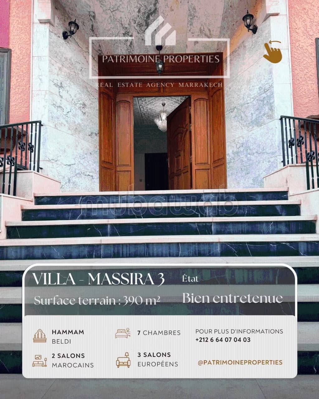 Villa familiale coup de cœur à vendre Massira 3