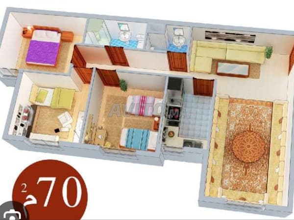 Appartement à vendre 65 m² à Casablanca