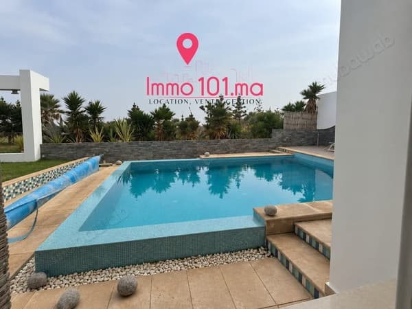 Furnished villa for rent on the seafront in Skhirat
