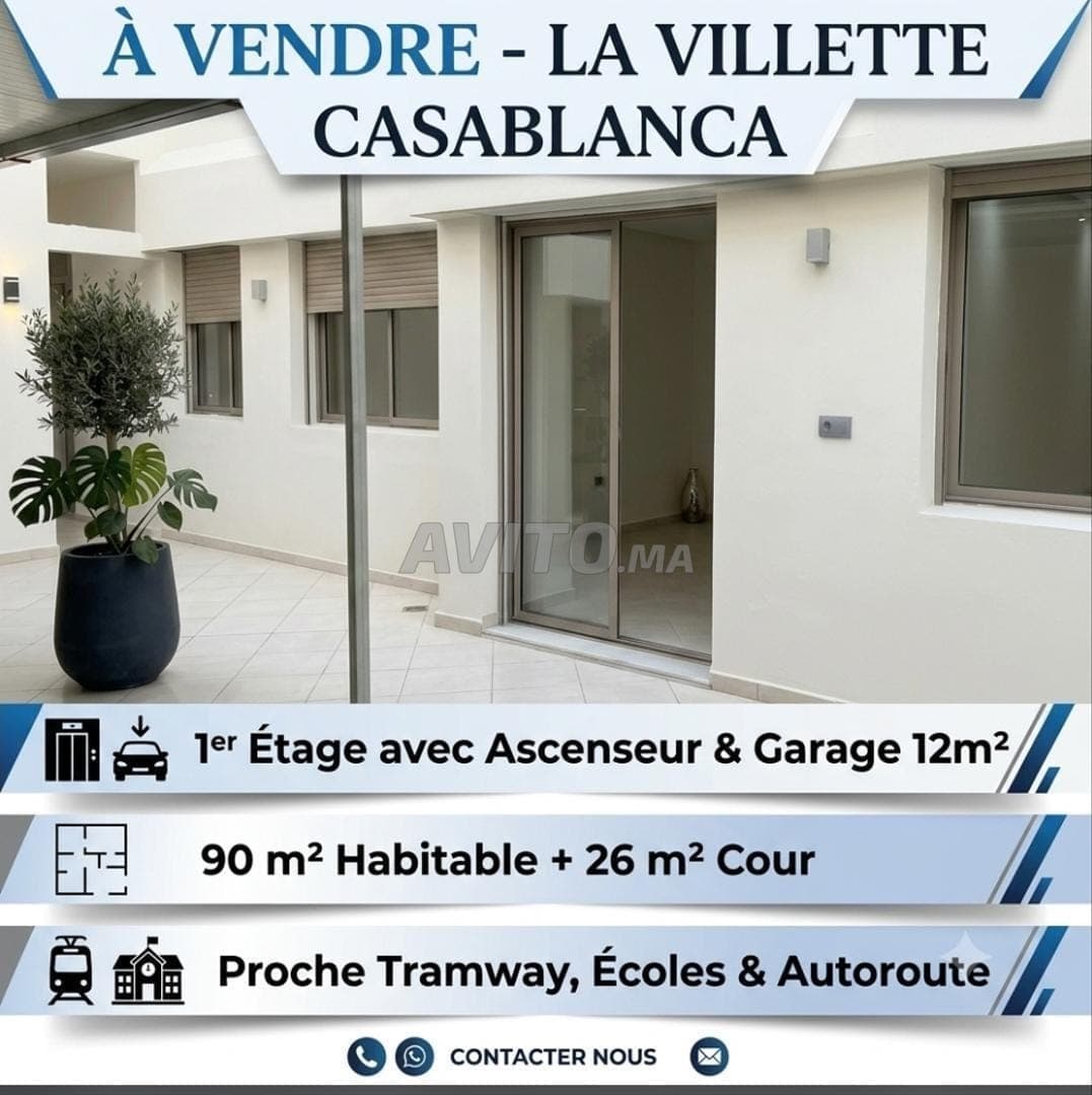 Bel appartement en vente Villette