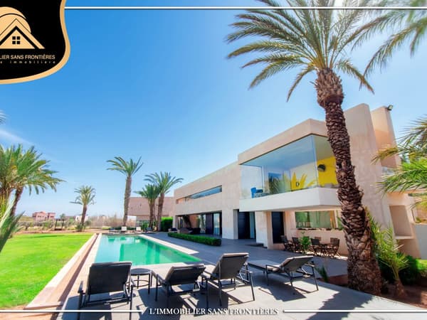 Villa de prestigio amueblada en alquiler – 1 200 m² – Bab Atlas / Palmeraie, Marrakech
