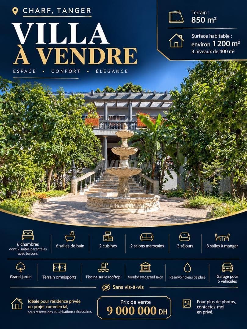 Villa for sale Tangier