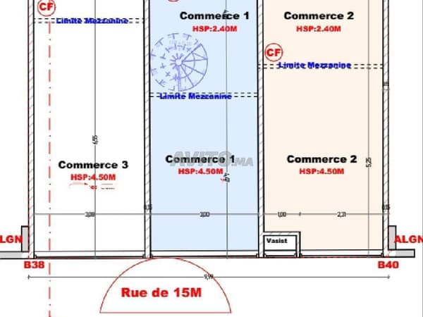 Magasin 32m² à Wifak vente sur plan
