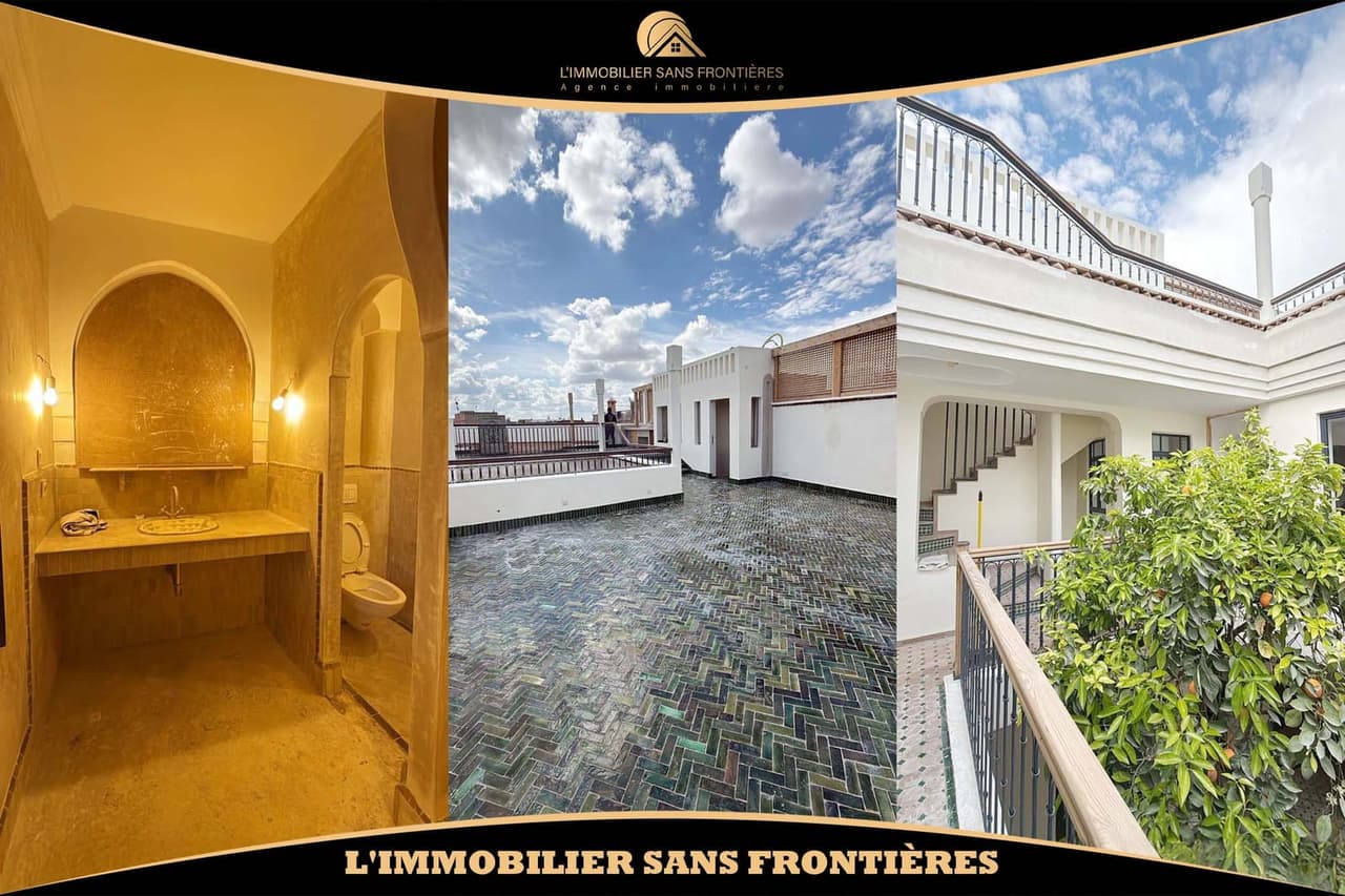 Riad titré à vendre à Riad laarous, Marrakech – 106 m² avec terrasse de 80 m²