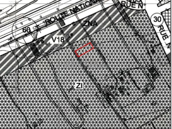 Terrain 600m2 zone industrielle de Bir jdid