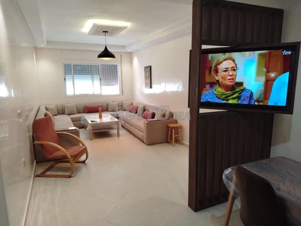 Appart meublé 2 chbres 70 m² en face Marjane Ahlan