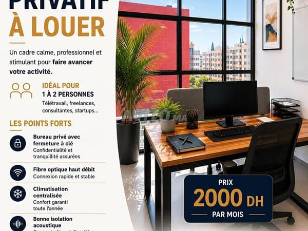 Privékantoor te huur – Tilila, Agadir