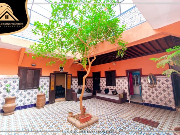 Riad Melkia à Sidi Amara, hammam beldi + terrasse, Marrakech : à vendre