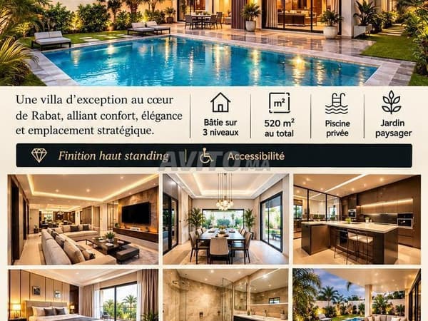 Luxueuse Villa Meublée À Hassan