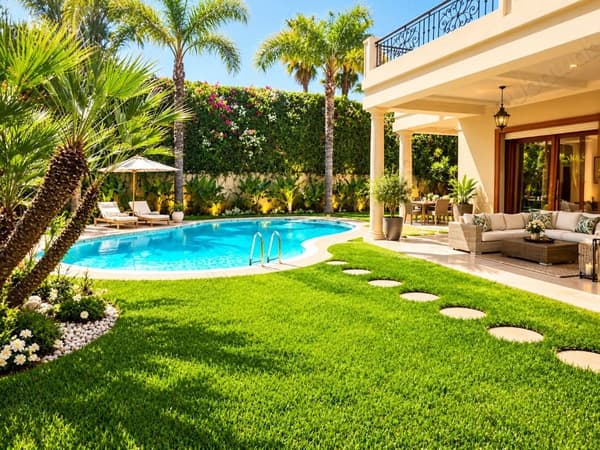 Somptueuse maison à vendre à Californie. 4 chambres agréables. Piscine, climatisation