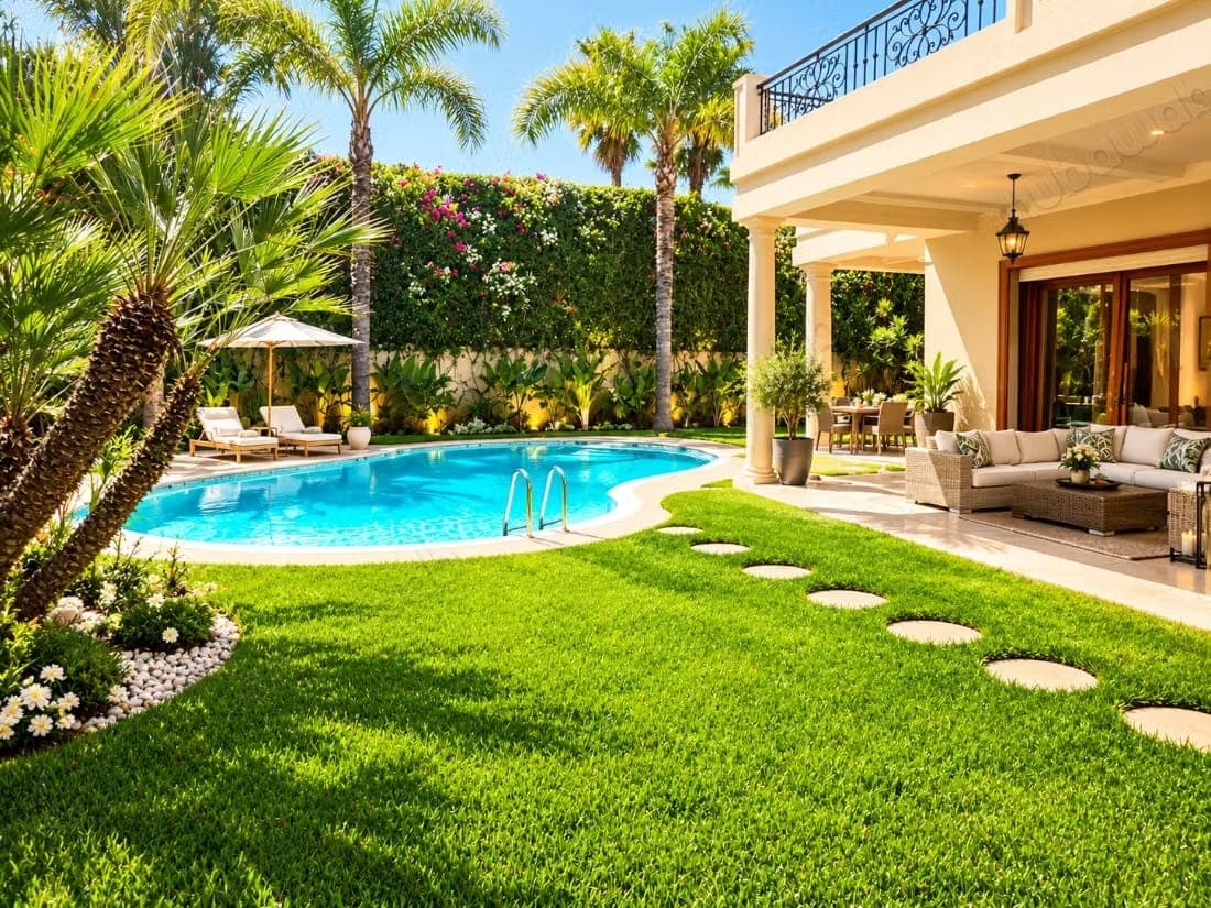 Somptueuse maison à vendre à Californie. 4 chambres agréables. Piscine, climatisation
