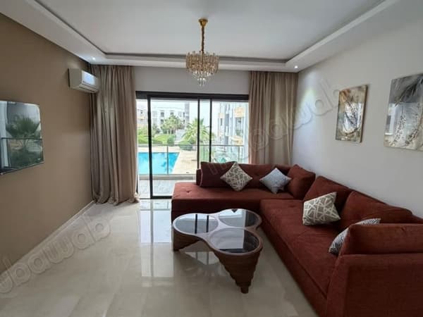 Dar Bouazza – Gemeubileerd Nieuw Appartement te Huur 2 Slaapkamers