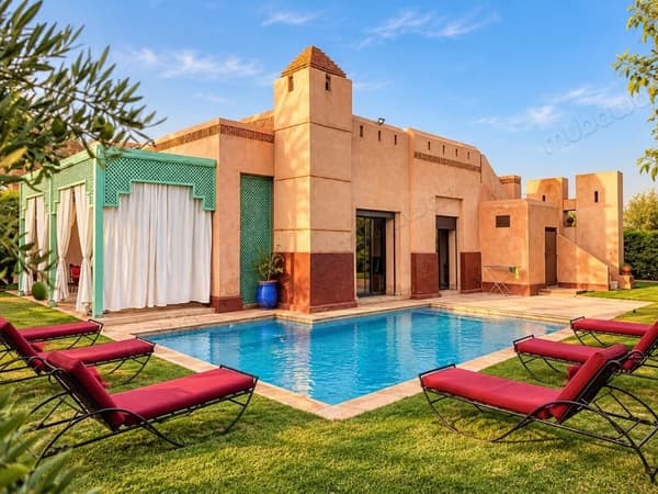 Superbe villa à louer à Route de Fez. 5 pièces confortables. Meublé