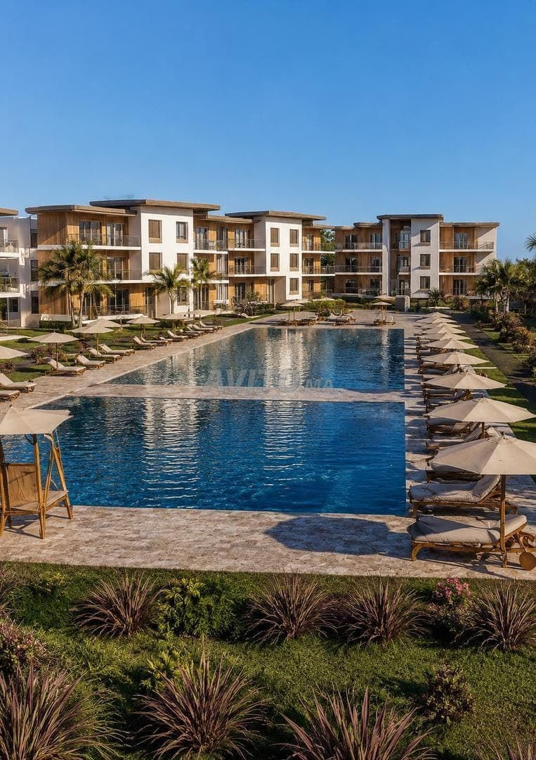 Appartement avec piscine à Dar Bouazza