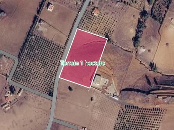 Vente de terrain à Sidi Allal El Bahraoui. Surface totale 100000 m²
