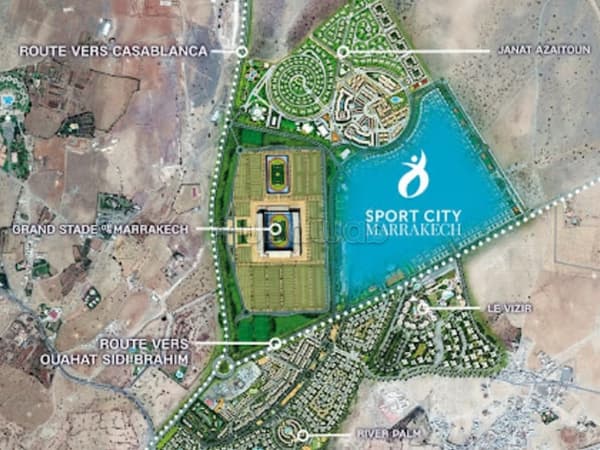 À vendre terrain à Sport City sur route de casa