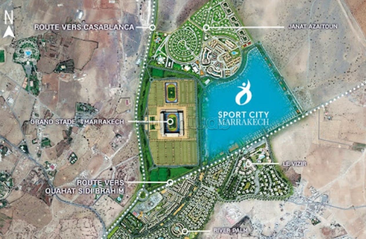 À vendre terrain à Sport City sur route de casa