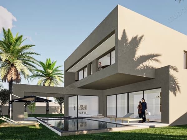 Villa 326 m2 , Piscine, R1, Terrain : 1089 m2