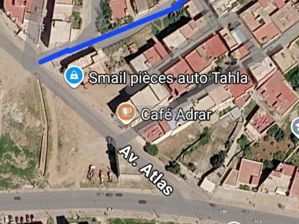 Terrain titré 3 façades 195m² à Ain Chkfa, quartier Ennahda