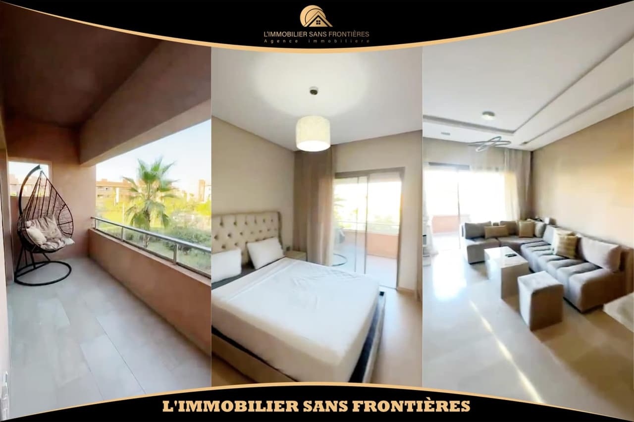 Appartement meublé à louer — Piscine collective – Prestigia, Marrakech