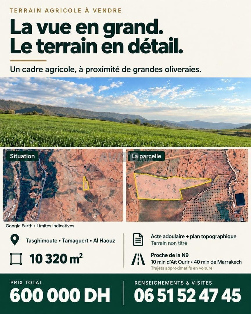 Agricultural land 10,320 m² – Mountain view