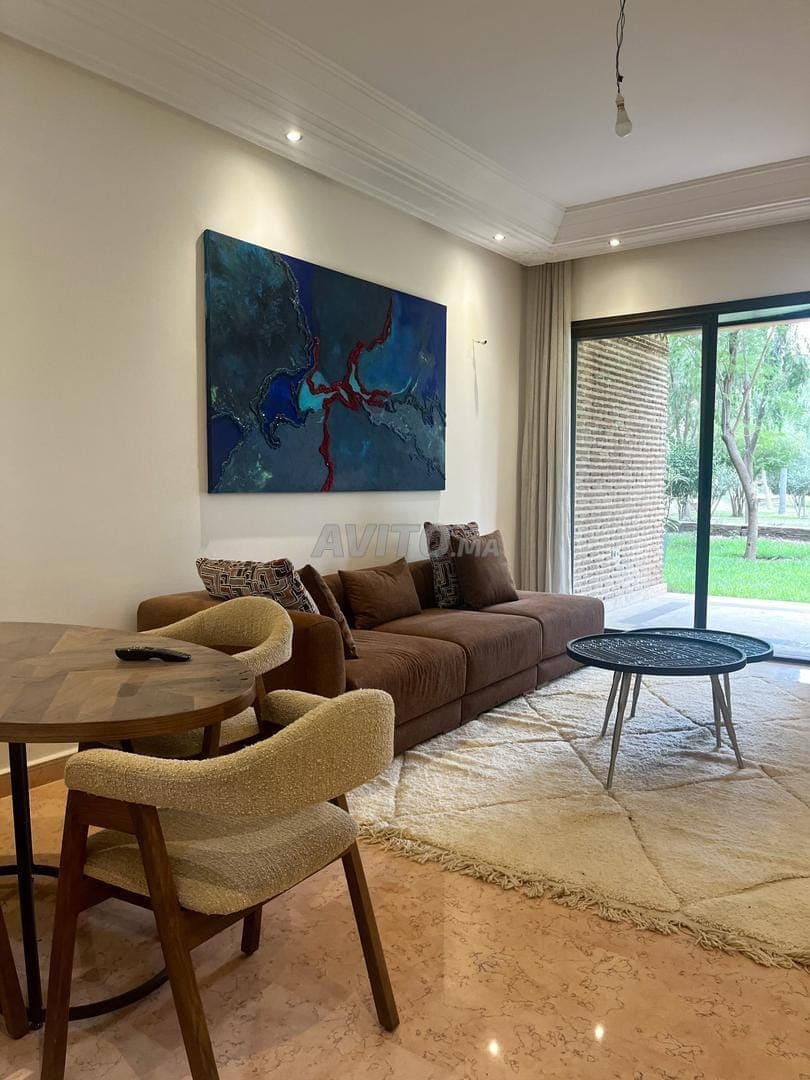 FOR RENT 2 bedrooms garden floor, AGDAL