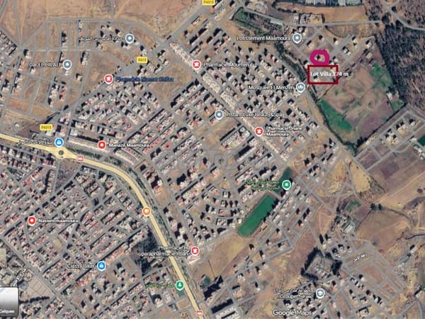 Terrain de 174 m² pour villa