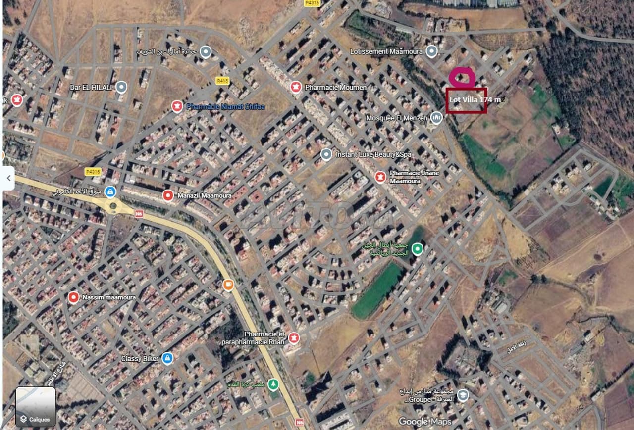 Terrain de 174 m² pour villa