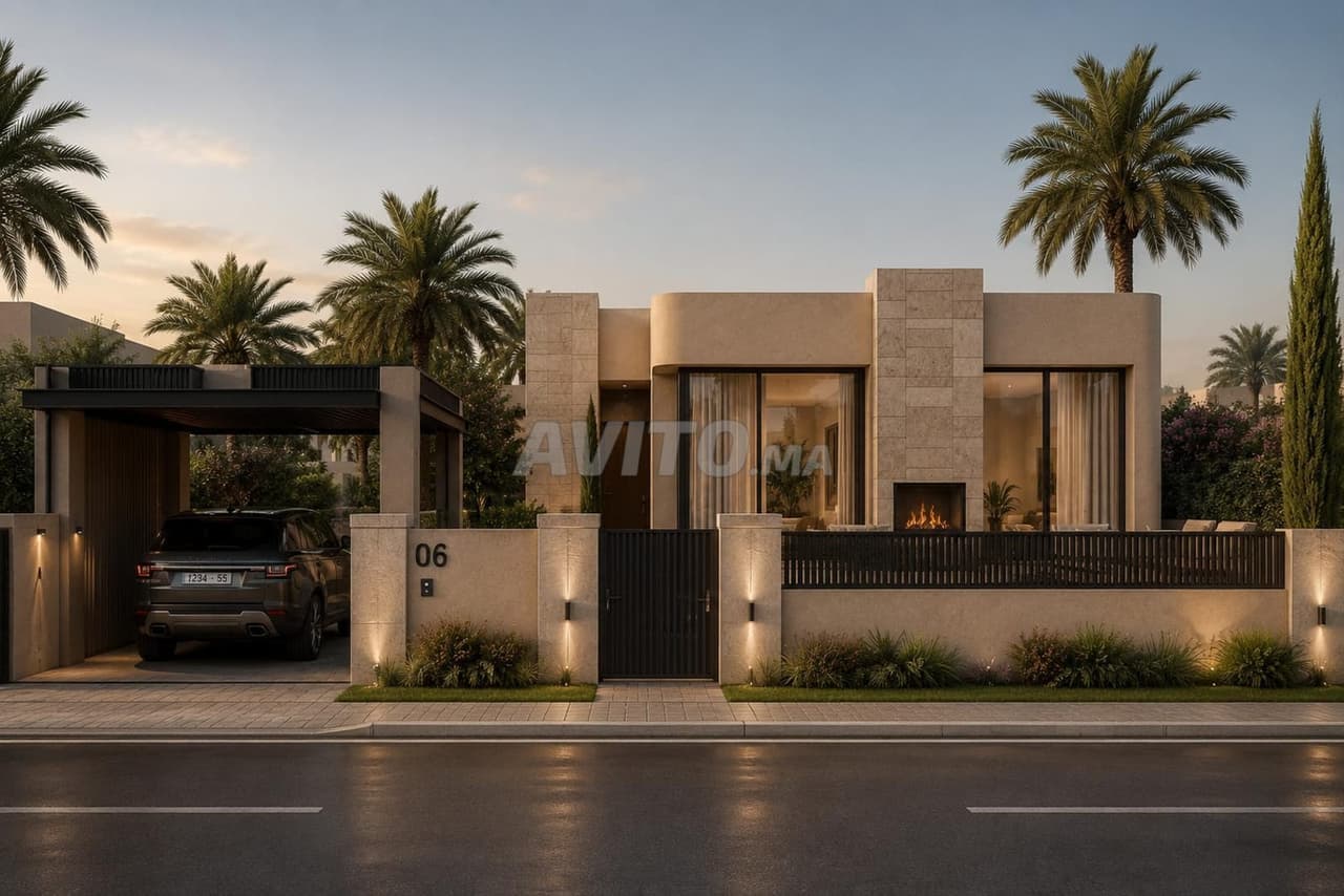 Villa de Plain-Pied avec Piscine – Marrakech