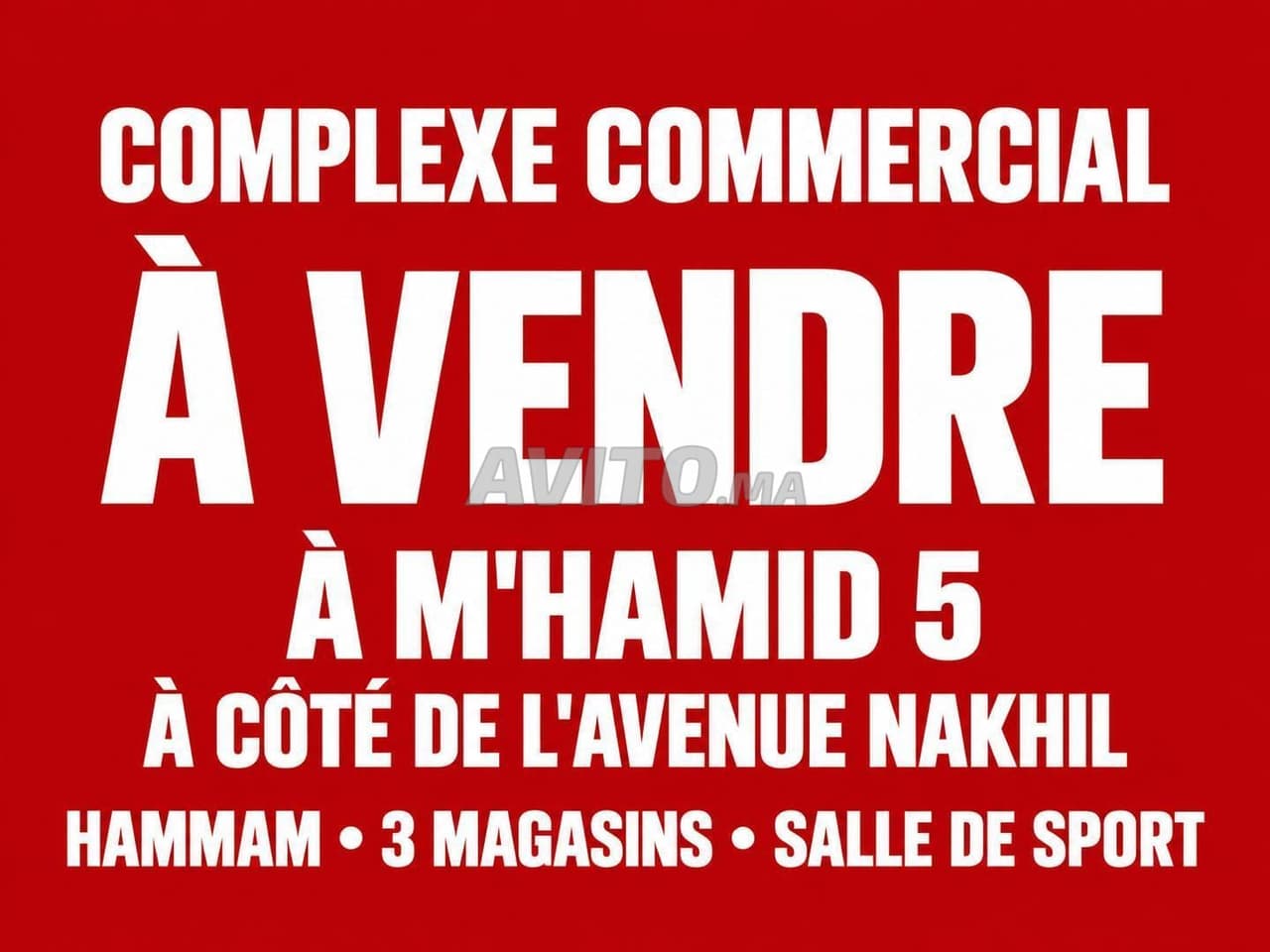 Complexe Commercial M'Hamid 5 Avenue Ennakhil