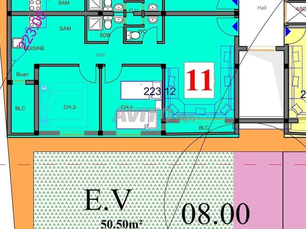 Appartement neuf Tiznit 400000 DH Da3m Dawla