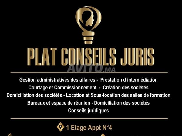 Domiciliation d'entreprises PLAT CONSEILS JURIS