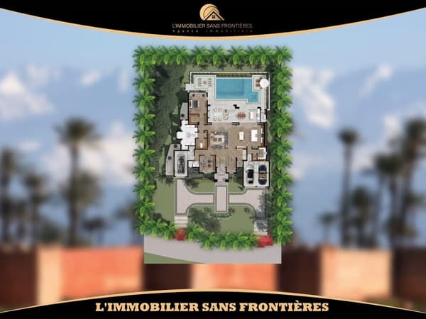 Terrain RA à vendre 1 hectare sur la Route d'Amizmiz km18