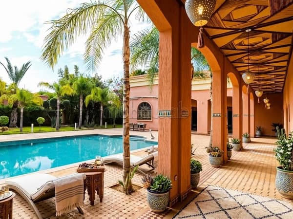 Furnished Villa de maître with 2 swimming pools
