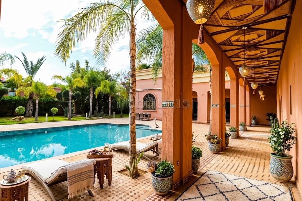 Furnished Villa de maître with 2 swimming pools