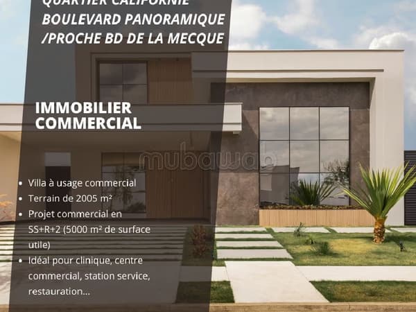 VILLA commerciale à vendre au quartier CALIFORNIE