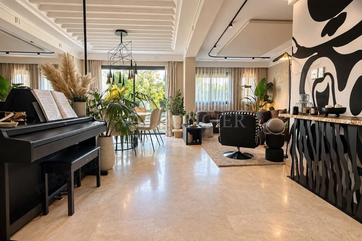 Sale Apartment 230m2 3 bedrooms with rooftop and pool Ville Verte, Bouskoura