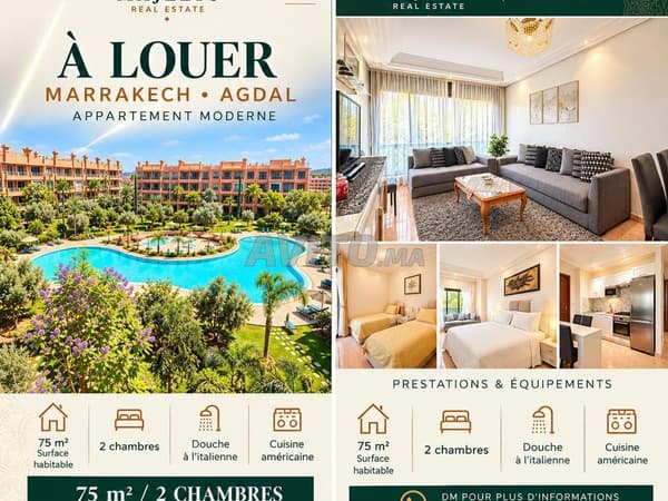 Apartment for rent 75 m² in Marrakech
