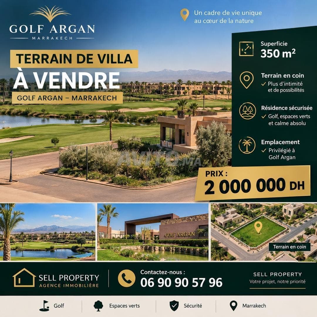 Villa plot for sale in Marrakech