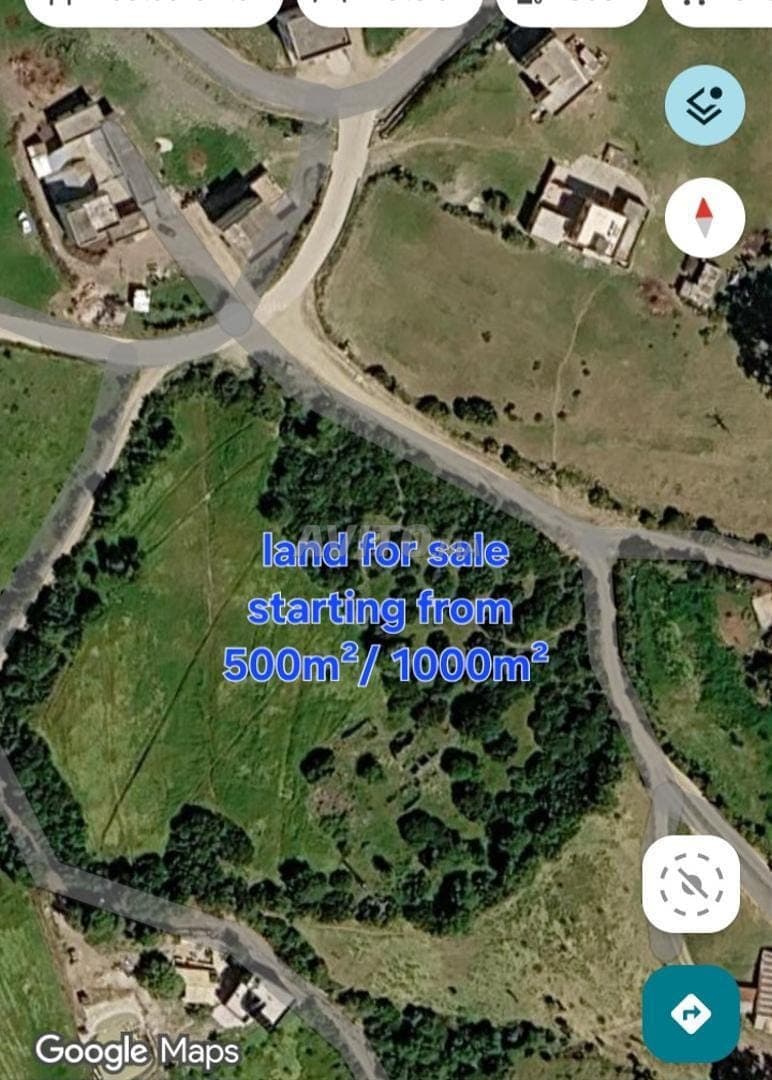 Terrain de 1000m² pour construire une villa à Melloussa