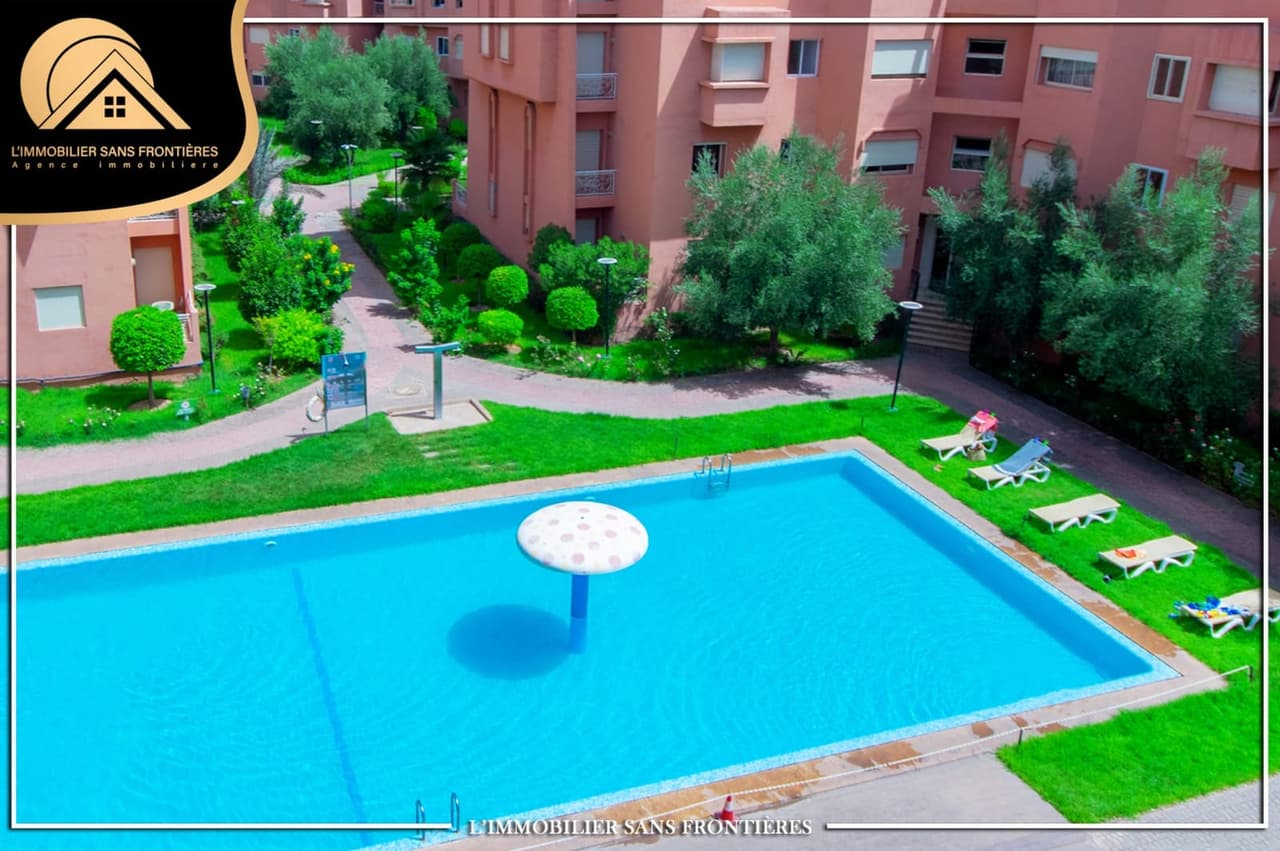 Appartement à louer – vue piscine – Route de Casablanca, Marrakech