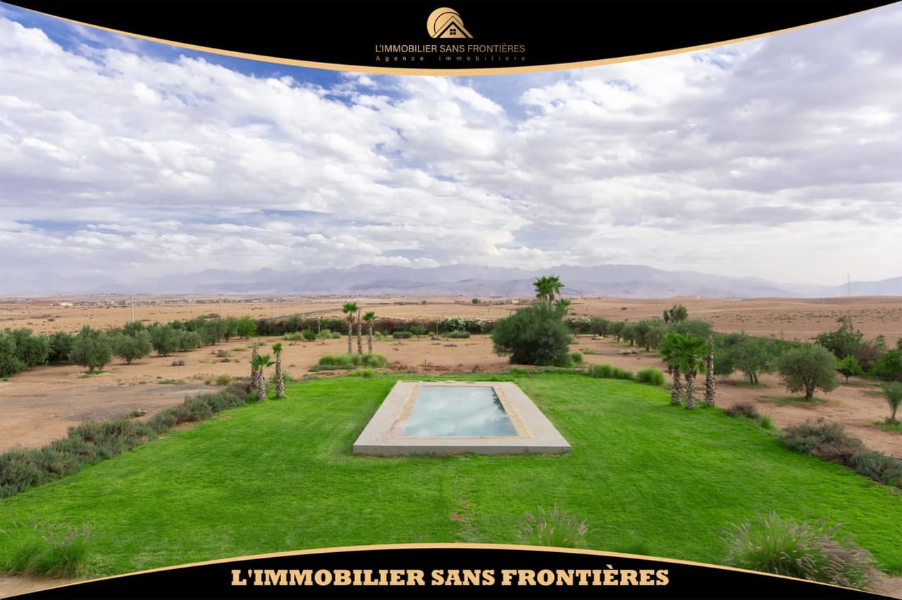 Gemeubileerde villa te huur op Route D’Amizmiz Km 17, privézwembad + gelijkvloers, Marrakech: te huur
